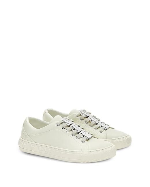 Ferragamo White Leather Sneakers