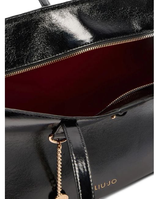 Borsa Tote Grande Con Borchie di Liu Jo in Black