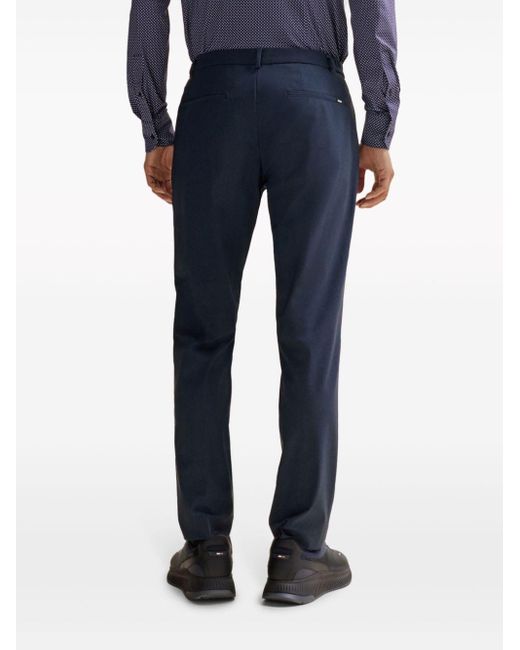 Boss Blue Tailored Performance-stretch Trousers for men