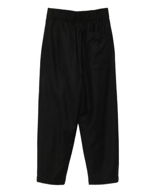 Barena Black Elastic-Waist Trousers