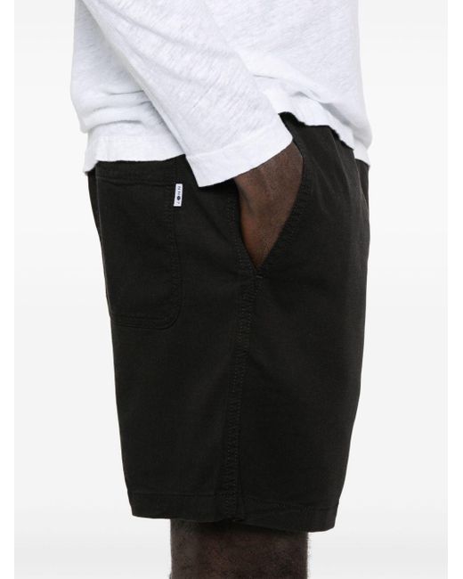 NN07 Black Gregor Twill Shorts for men