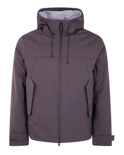Giacca Con Cappuccio E Placca Logo di People Of Shibuya in Purple da Uomo