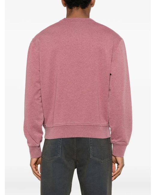 A.P.C. Trui Met Logoprint in het Pink voor heren