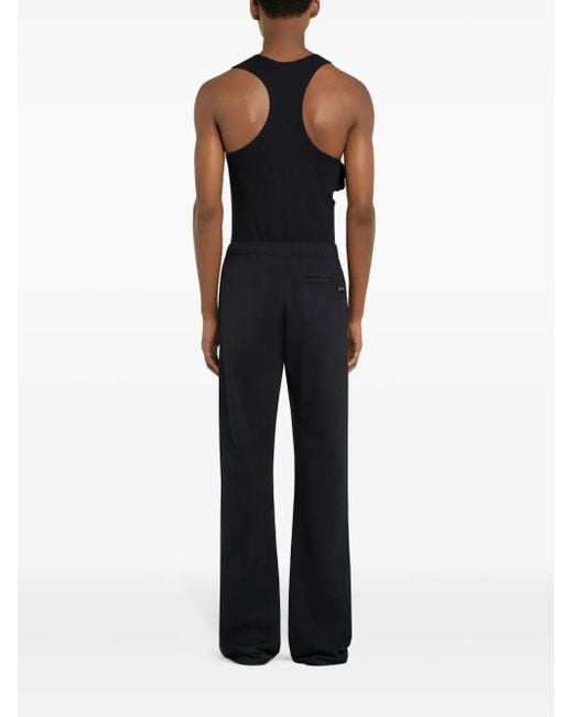 Courreges Blue Bootcut Track Pants for men