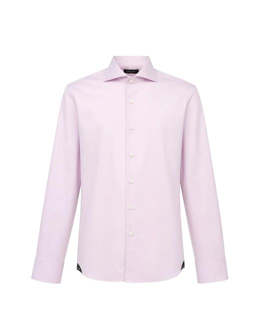 Tombolini Pink Long-Sleeve Button-Down Shirt for men