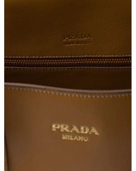 Borsa Tote Grande di Prada in Brown