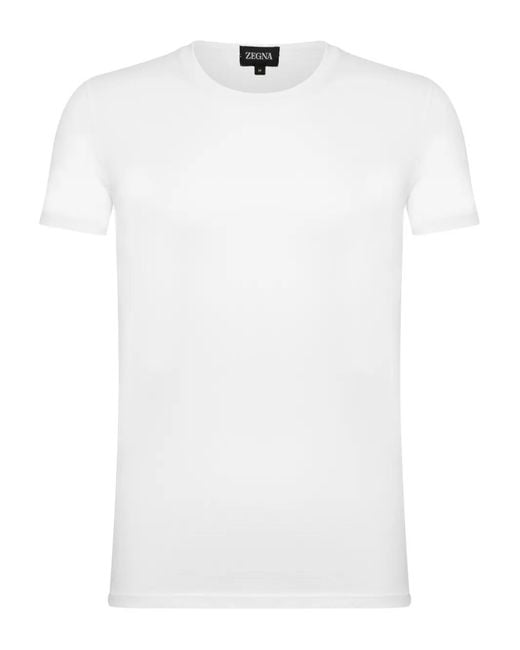 Zegna White T-Shirt for men
