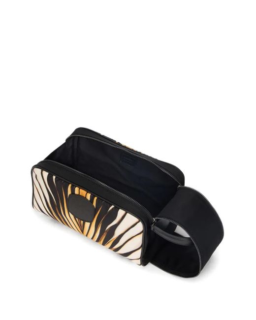 メンズ Roberto Cavalli Ray Of Gold トラベルポーチ Black
