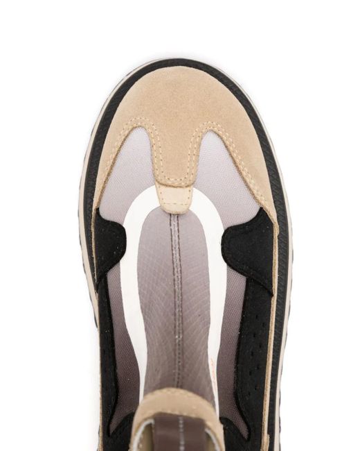 Suicoke Natural Panelled Slip-On Ankle Boots