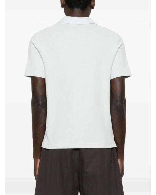 Jacob Cohen White Logo-Patch T-Shirt for men