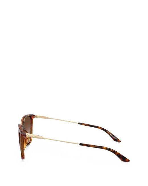 ARMANI EXCHANGE Brown Tortoiseshell-Effect Square-Frame Sunglasses