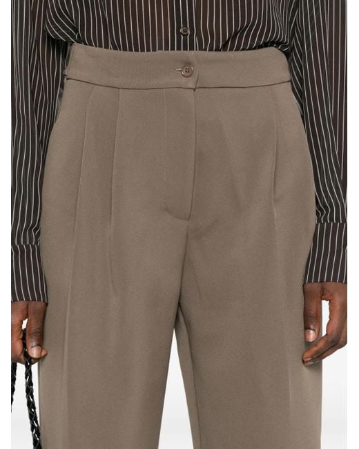 Frankie Shop Gray Pleated Buttoned Trousers