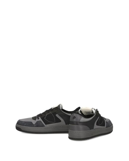Zapatillas bajas con paneles de malla Philippe Model de hombre de color Black