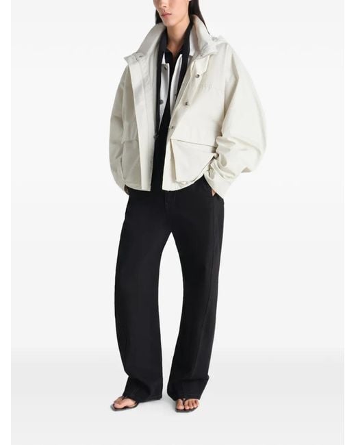 Lemaire White Short Rain Parka