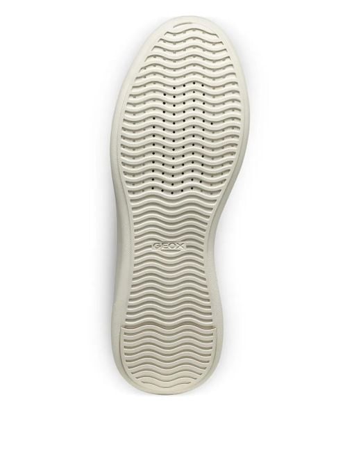 Geox White Sunnetty Lace-Up Platform Sneakers