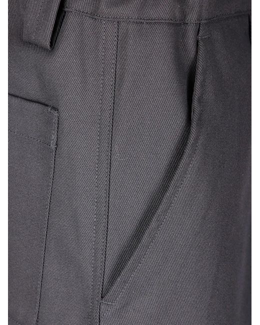 GR10K Gray Replicated-Pocket Trousers for men