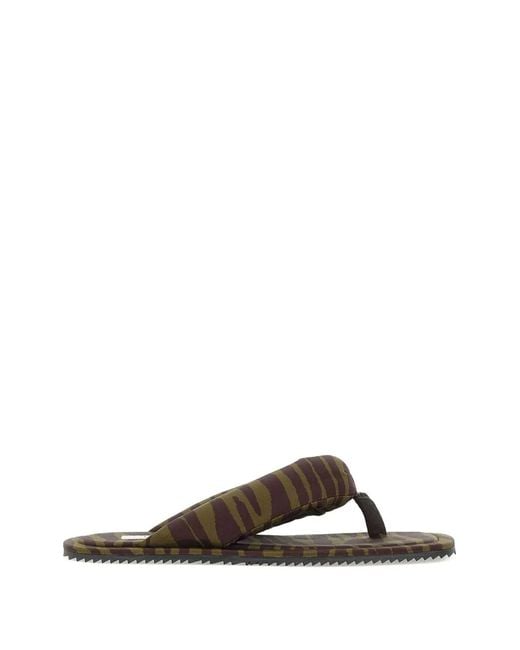 The Attico Brown Indie Flat Sandals