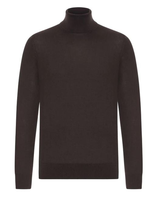 Zegna Coltrui Met Geribbelde Afwerking in het Black voor heren