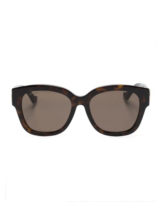 Gucci Brown Gg1550Sk Round-Frame Sunglasses