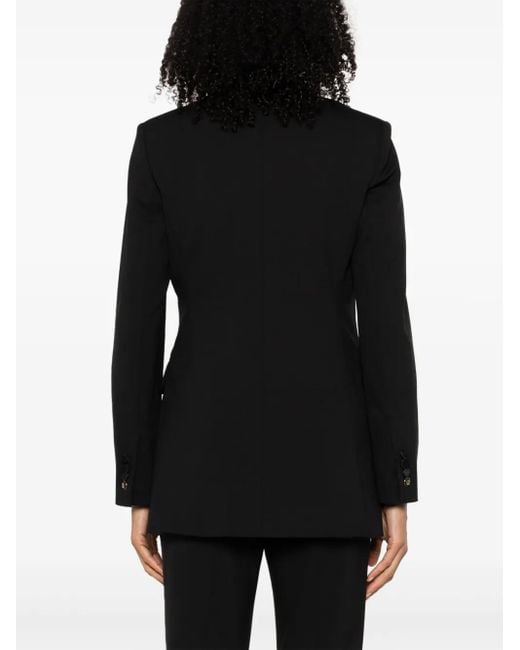 Max Mara Black Single-Breasted Wool-Blend Blazer