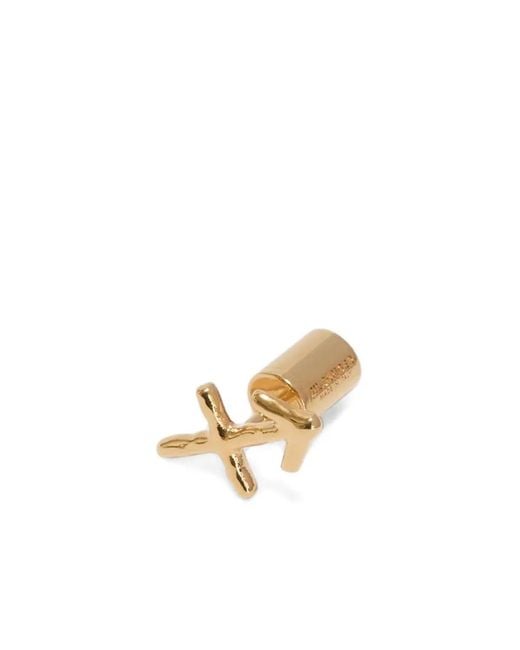 Jil Sander White Zodiac-Sign Earring