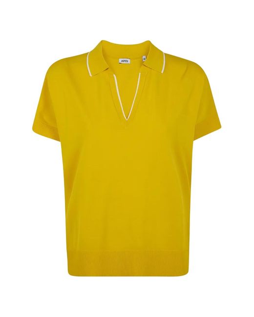 Aspesi Yellow Polo Shirt