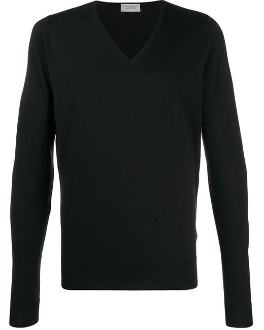 John Smedley Black Blenheim Sweatshirt for men