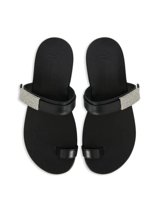 Giuseppe Zanotti Black Flavien Slides for men