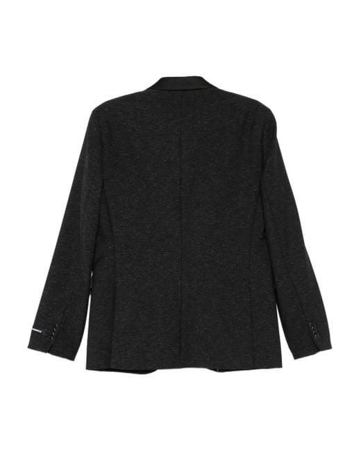 Karl Lagerfeld Black Rock Three-Button Jacket for men