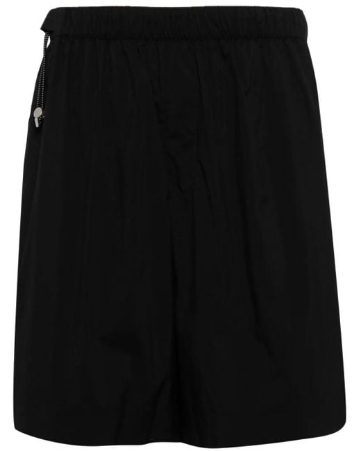 CROQUIS Black Elasticated-Waistband Bermuda Shorts for men
