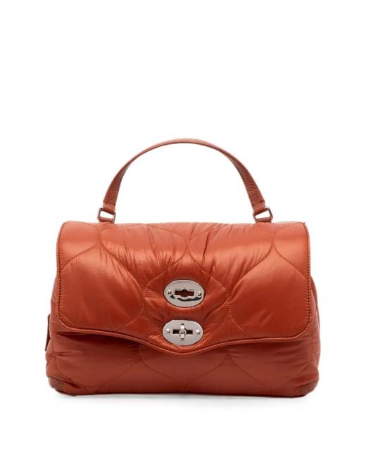 Zanellato Red S Postina Quilted Twist-Lock Shoulder Bag