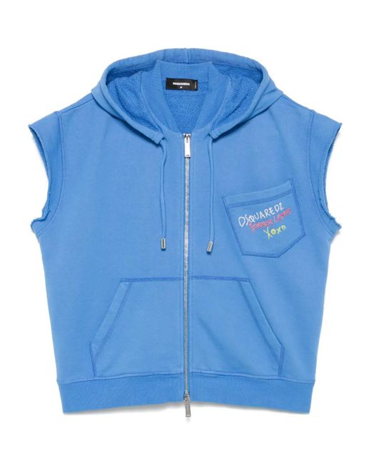 DSquared² Blue Adriana Hoodie for men