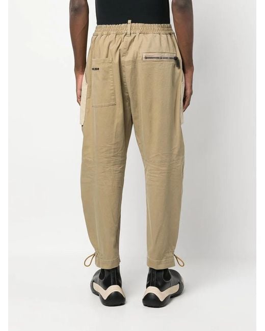 DSquared² Natural Belted-Waist Cropped Trousers for men
