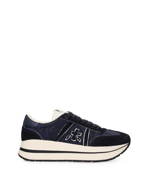 Premiata Blue Bethcoin 8506 Platform Sneakers