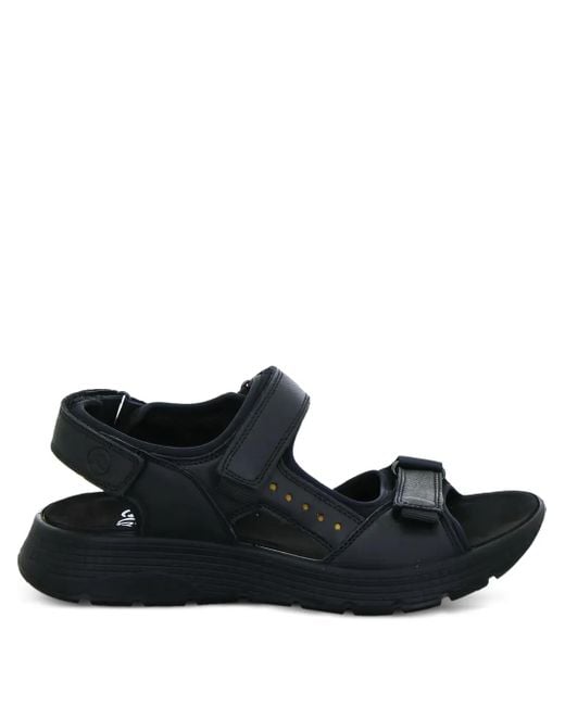 Ara Black Elio Adjustable-Strap Sandals for men