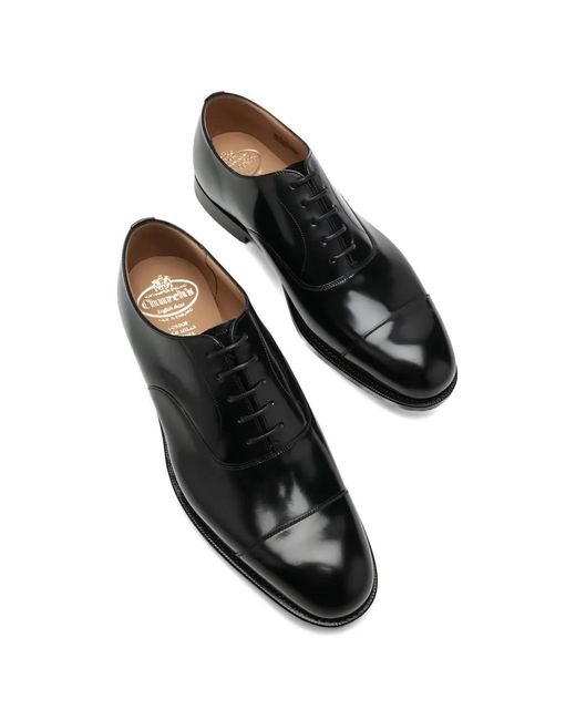 Church's Black Leather Oxford Shoes for men