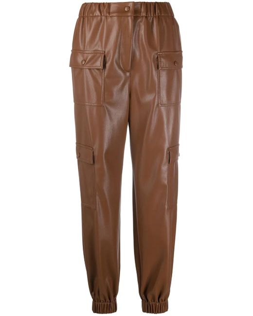 Pantaloni Taglio Regular di MSGM in Brown