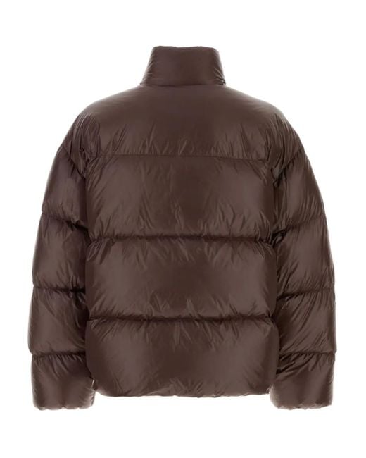 Jil Sander Brown Quilted Down Jacket for men