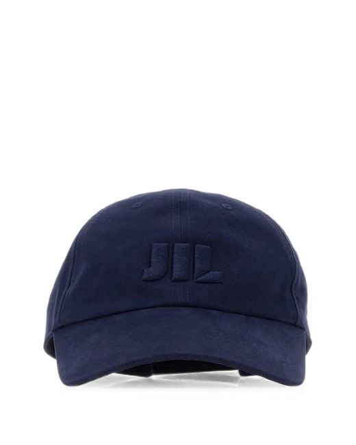 Jil Sander Blue Logo-Embroidered Baseball Cap for men