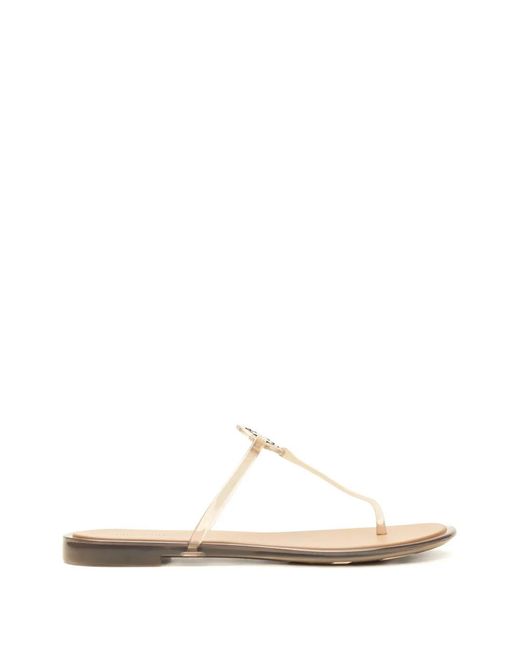 Tory Burch White Mini Miller Jelly Sandals