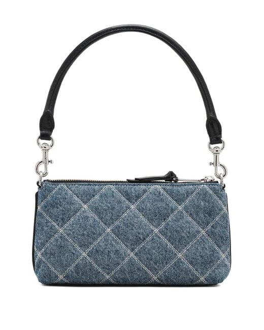 Marc Jacobs Blue The Quilted Denim Utility Cross Body Bag