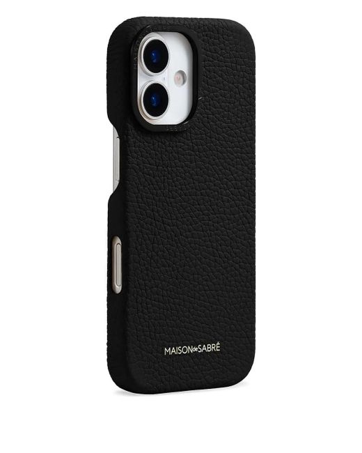 Maison De Sabre Black Leather Iphone 17 Case