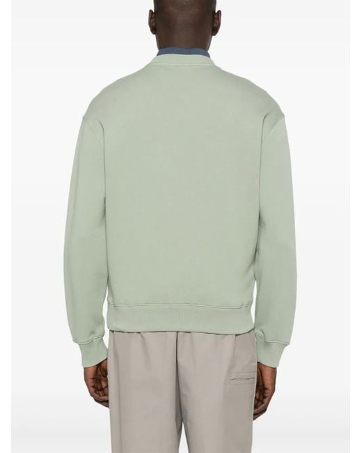 Felpa Handwriting Comfort di Maison Kitsuné in Green da Uomo