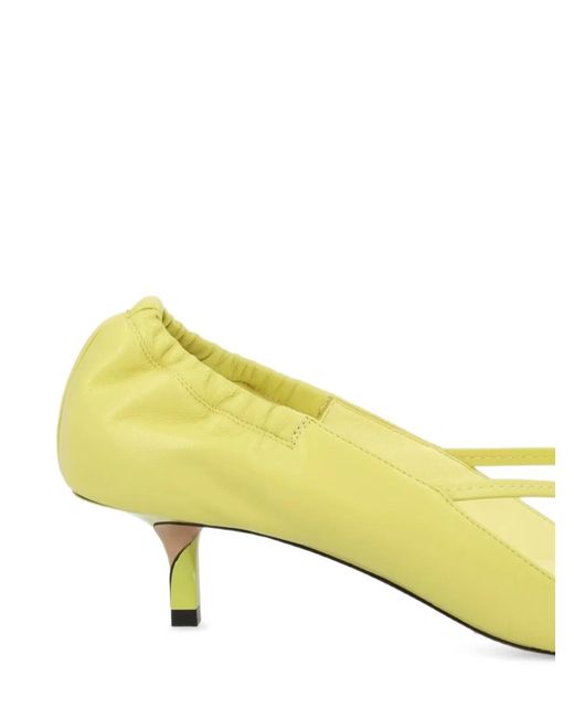 Jacquemus Yellow The Low Heeled Sandals