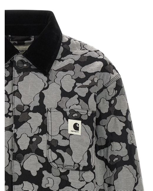 Carhartt Black 'Tapestry Chore Coat' Jacket