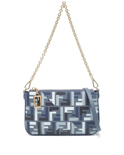 Fendi Baguette Clutch Bag Blue