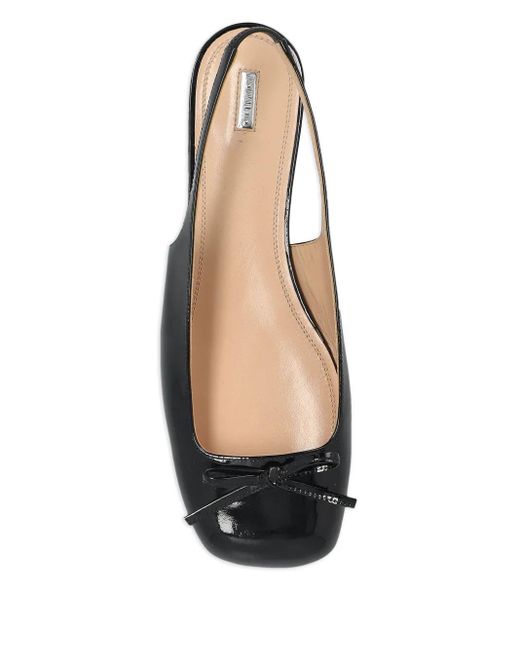 NODALETO Black Bulla Node Sb Ballet Flats