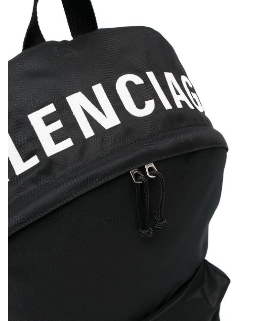 Balenciaga Canvas Wheel Backpack in Black for Men - Lyst