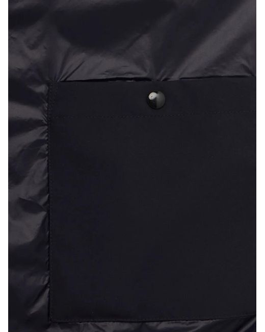 OUTHERE Blue Logo-Patch Hooded Jacket for men