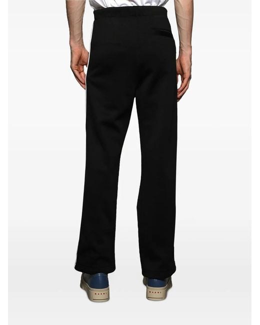 Marni Black Side-Stripe Track Pants for men